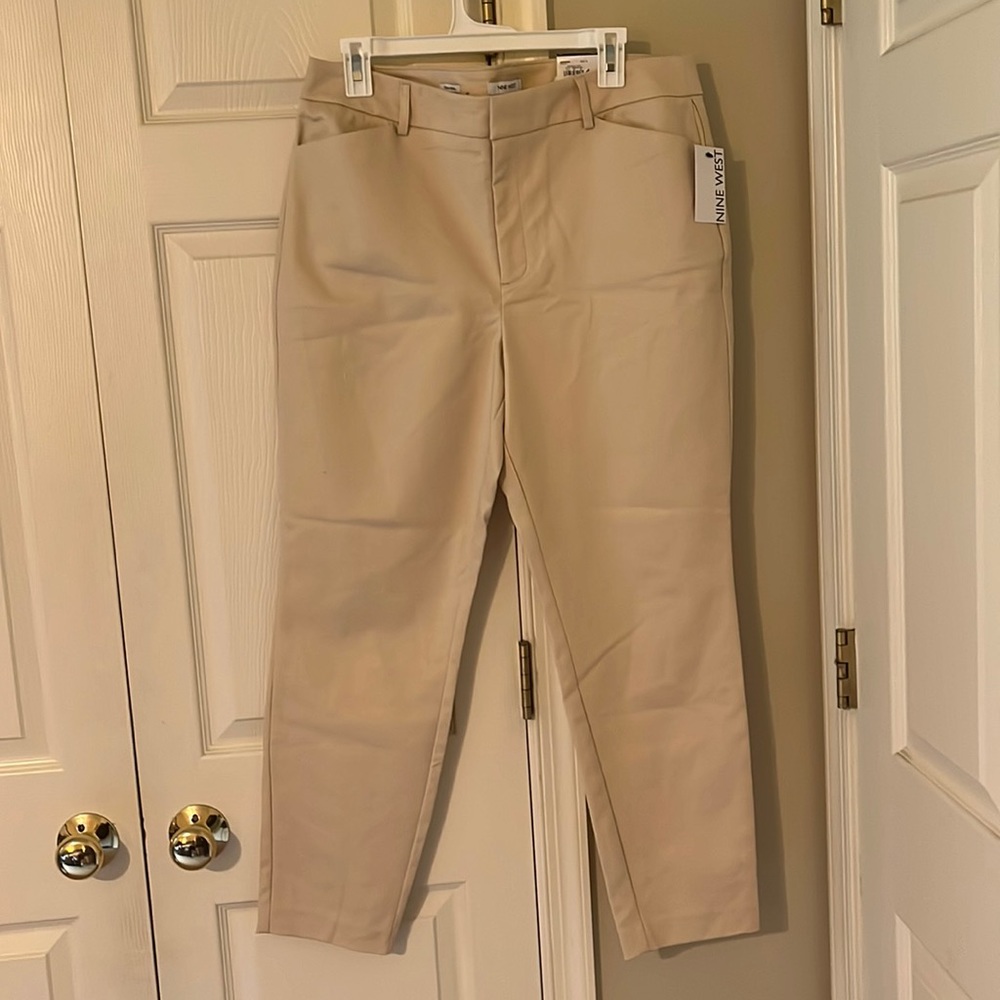 Size 16 Nine West Maple Oats Colored Slacks